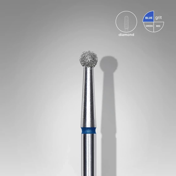 Staleks manikűrfej gömb, kék 2,7 mm