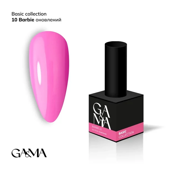 Ga&Ma gél lakk 010 BARBIE, 10 ml